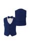 Boy's Blue Vest and Bow Tie - 4