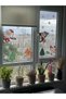 Christmas Santa Claus, Penguin, Snowman, Gingerbread Man Glass, Wall, Door Sticker - 3
