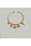 Women's Adjustable Cuff Bracelet with Bee Detail - 3