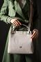 Women's Cream Knitted Hand and Shoulder Bag