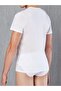 Men's White Cotton Fabric T-shirt - 2