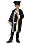 Kindergarten Graduation Cap Cube Black Gold Ecru