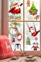 Super Santa Snowman Snowflakes Winter Themed Window Wall Sticker - 4