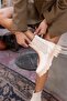 Fast Women's Beige Genuine Leather Boots - 8