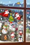 Super Santa Snowman Snowflakes Winter Themed Window Wall Sticker - 3
