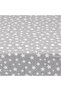 Baby And Kids Elastic Fitted Sheet 90x180 Cm (grey with Stars) - 2
