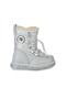 9090 Silver Color Zippered Fur Non-Slip Girl's Boots - 2