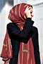 Women's Luxury Medina Silk Shawl Claret Red-1