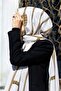 Women's Luxury Medina Silk Shawl Cream-6