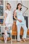 4703 Maternity 3-Piece Pajamas Dressing Gown Set - 3
