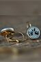 Hematite Stone Rose Gold Steel Earrings - 2