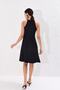 Women's Black Off-the-Shoulders Camisole Dress Yİ1819 - 4