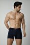 Men's Navy Blue Cotton Lycra 3-Piece Boxers - 3