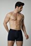 Men's Navy Blue Cotton Lycra 3-Piece Boxers - 5