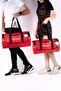 Unisex Red Set Sports And Travel Bag