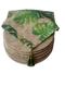 American placemat green camel sole patterned runner (6 wicker patterned charger plates) - 2