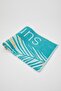 Women's Green Leaf Printed Beach Towel N9932Az.20Sm.Gn1