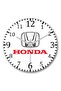 Honda Logo Wall Clock Curved Real Glass
