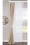 Background Curtain Beige Color 1-2 Sparse Pleat