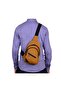 Mustard Yellow Strong Canvas Crossbody Chest and Backpack, Body Bag - 4