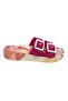 Girl's Fuchsia 12692 Princess Non-Slip Pool Sea Slippers - 2