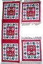 Antique Rug Opening Car Cover Set, For Passenger Vehicles, 3 Pieces 40x130cm