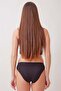 Women's Black 4 Pack Satin Plain Bikini Panties - 2