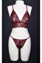 Cupless Lace Cross Back Bralette Bra Set