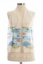 Women's Tiny Fishes Printed Cotton Fringed Small Scarf - 8