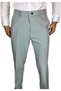 Men's Aqua Green Lycra Classic Fabric Trousers