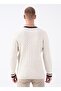 Men's Crew Neck Ecru Sweater Parades-Sk22 - 4