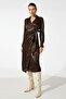 Women's Brown Dress 3WAK80098UW - 3