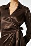 Women's Brown Dress 3WAK80098UW - 5