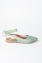 Green Women's Ballerina Ballerina with Ankle Strap M726890209 - 5