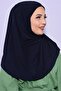 Boneli Hijab العملي باللون الأزرق الداكن - 3