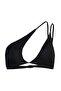Black One-Shoulder Cut Out Detailed Bikini Top Tbess23Bu00032 - 7