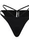 Siyah Biyeli Brazilian Normal Bel Bikini Altı TBESS23BA00032 - 7