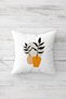 Scandinavian Style Bohemian Vase Leaf Hidden Zippered Throw Pillow Cover Sofa Pillow Case Set(4pcs) - 3