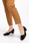 Women's Black Snake Texture Patent Leather Genuine Leather Heeled Stylish Shoes - 3