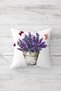 Lavender Butterfly Bicycle Pattern Concealed Zippered Throw Pillow Case Seat Pillow Case Set(4pcs) - 2