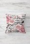 Rose Bouquet Patterned Vintage Concealed Zippered Throw Pillow Cover Sofa Pillow Cover Set (4pcs) - 3
