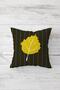 Leaf Patterned and Tile Color Blocked Hidden Zippered Throw Pillow Cover Sofa Pillow Cover Set (4pcs) - 2