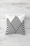Triangle And Lines Patterned Hidden Zippered Throw Pillow Cover Sofa Pillow Cover Set(4pcs) - 2