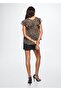 Patterned Lurex Blouse - 4