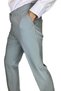 Men's Aqua Green Lycra Classic Fabric Trousers - 3