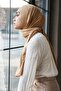 Combed Shawl -Camel Color- - 3