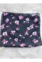 Design Black Floral Patterned Chiffon Scarf - 2