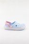 Women's Blue Pink Colored Cross Sabo Doctor Nurse Slippers - 2