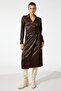 Women's Brown Dress 3WAK80098UW - 2