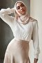 Combed Shawl -Cream-